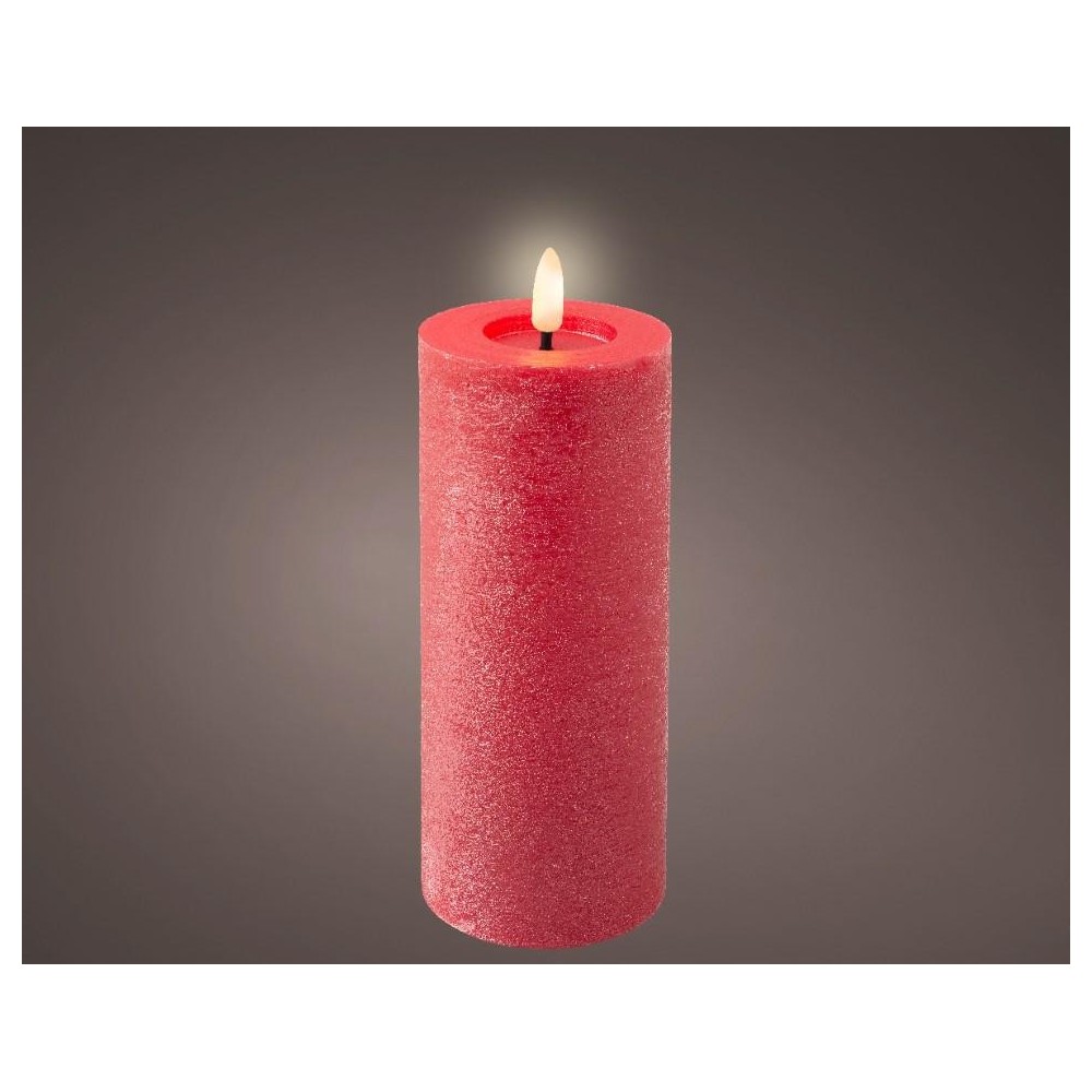 MOCCOLO LED ROSSO H.19CM.